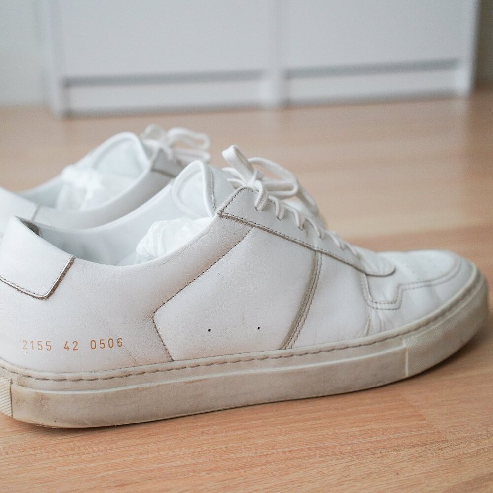 Common Projects B Ball low in white - Picture 2 of 8